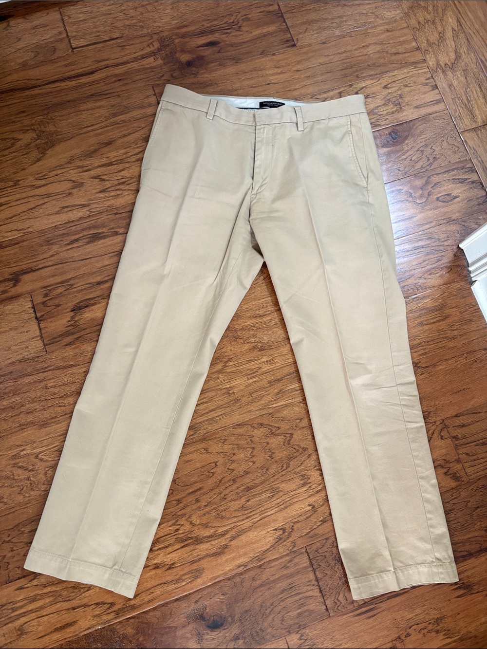 Men's Khaki Dress Pants - Classic Straight Fit